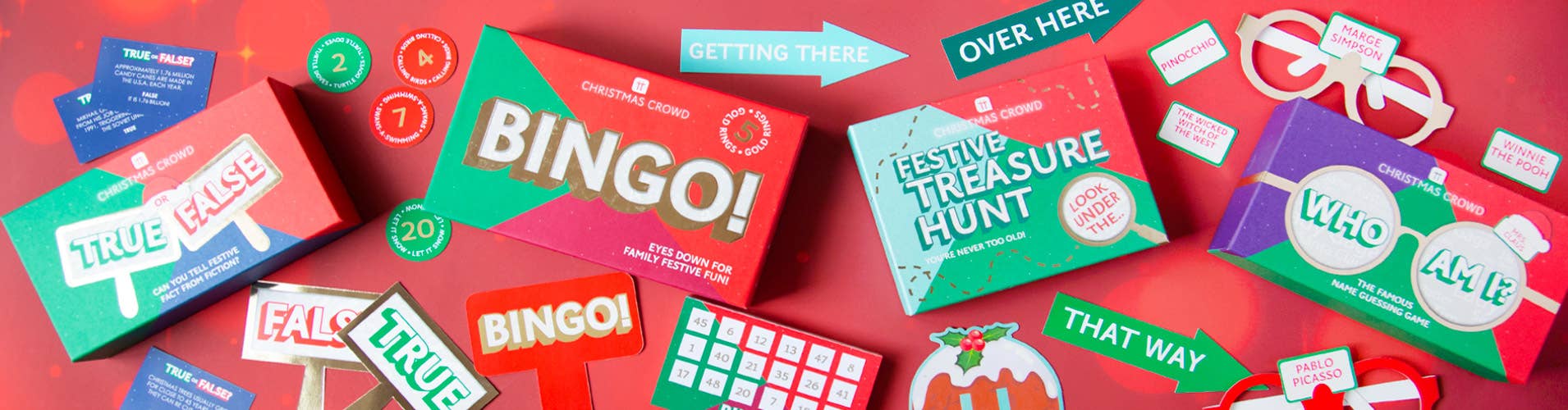 Talking Tables UK – wholesale Board game – Christmas Bingo Game | Stocking Fillers | Family Game |2