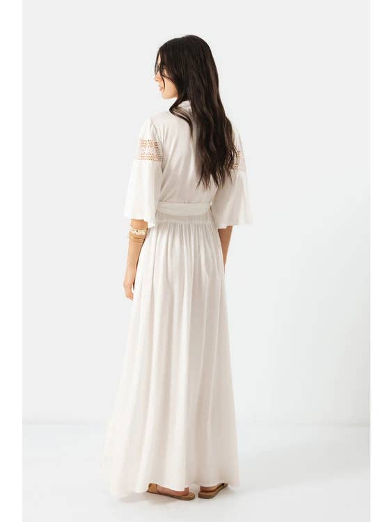 Lanidor - Wholesale Dress - Women's - Dress with Lace Applications (405403-10)