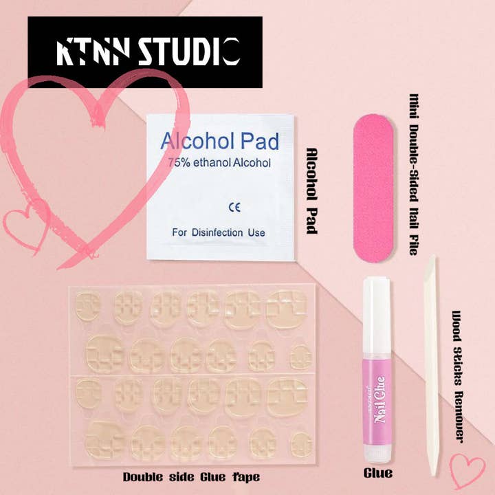 KTNN Studio Inc. - Wholesale Press-On/Fake Nails - Deluxe 100% Hand Made press on nails - Y2k Metal2