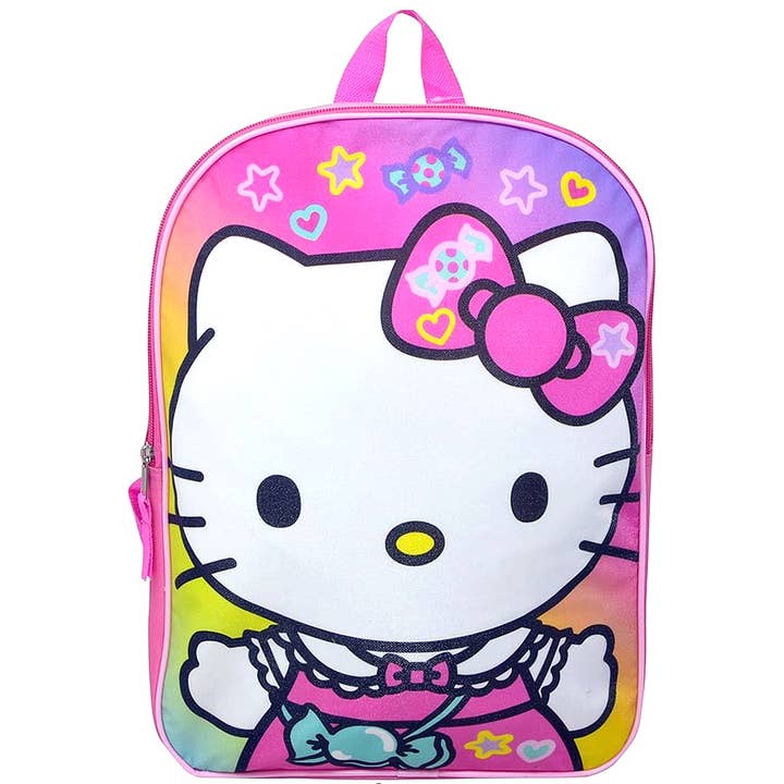 HELLO KITTY BACKPACK WITH PLAIN FRONT for wholesale by Paperdoll