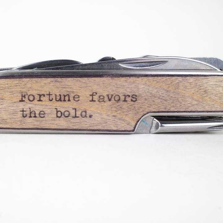 Resolute Star - Wholesale Pocket Knife/Holder - Heavyweight Swiss Army Knife Multi-tool, Mahogany Wood3