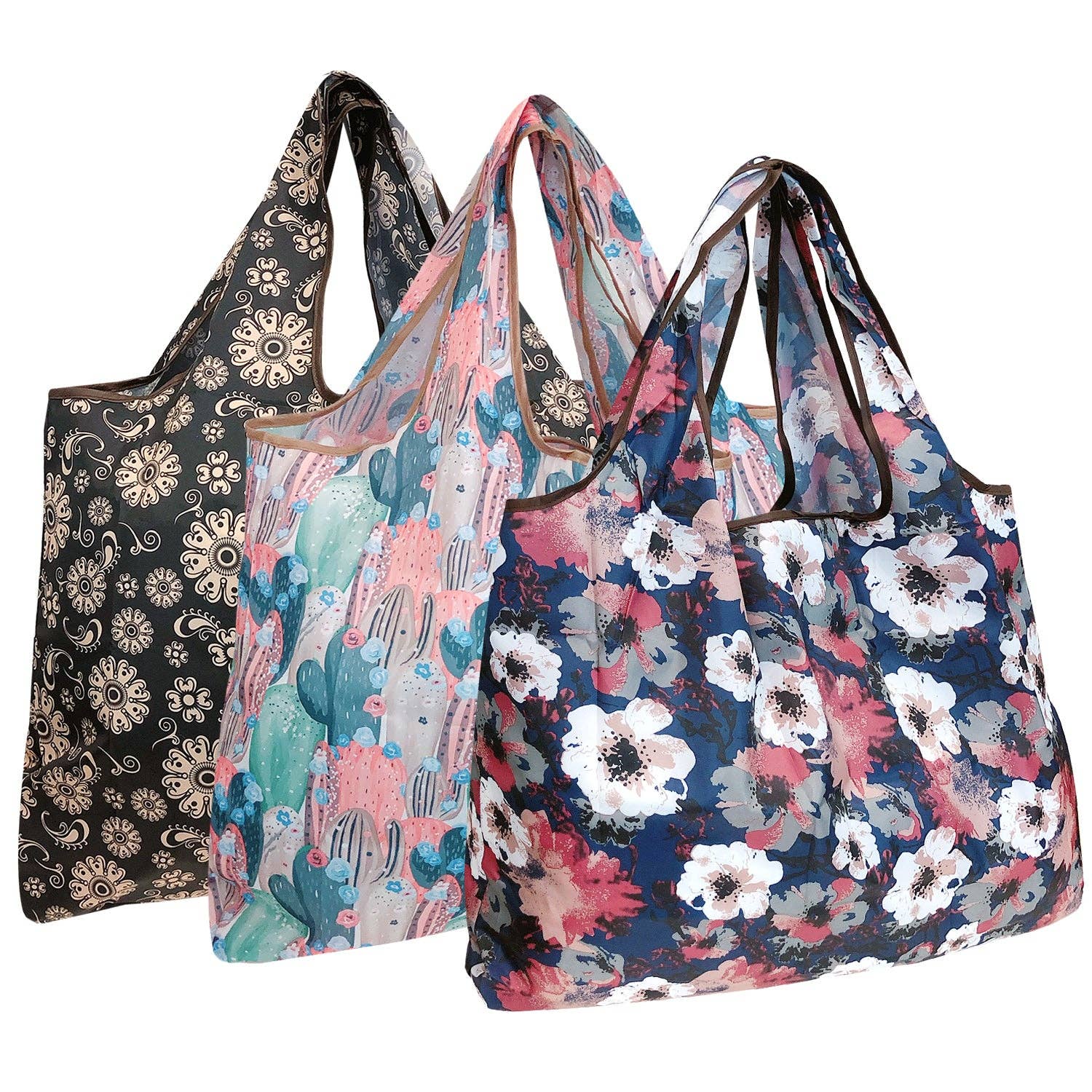 Wrapables.com - Wholesale Grocery/Shopping Bag - Wrapables Eco-Friendly Large Nylon Reusable  Bags (Set of 3)132