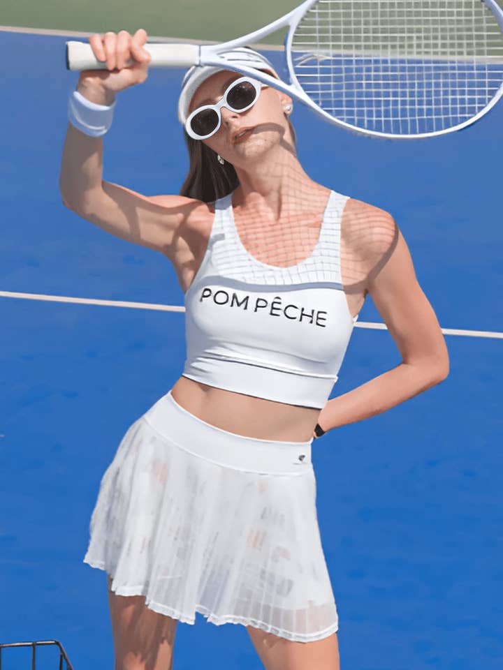 Carina U Neck Cut Out Cropped White Tank Top for wholesale by Beautikini