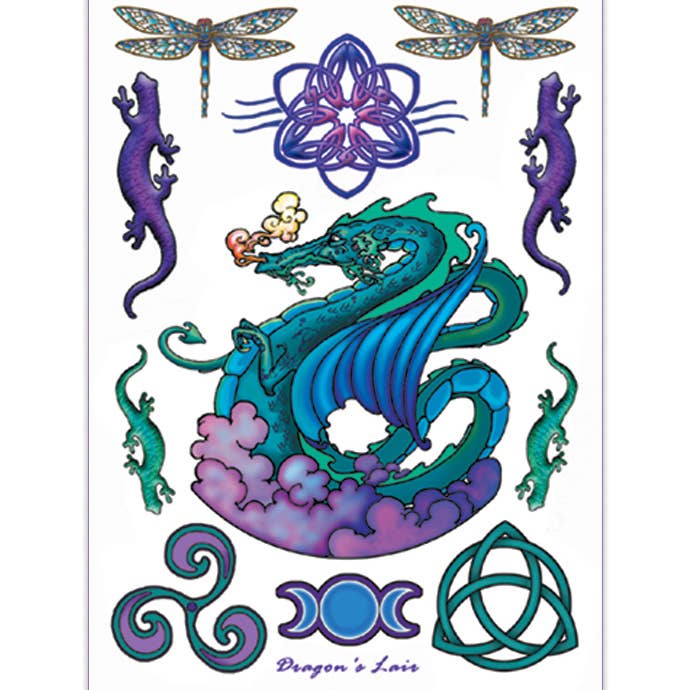 Tattoo Body Art Dragon's Lair for wholesale by Mandala Arts