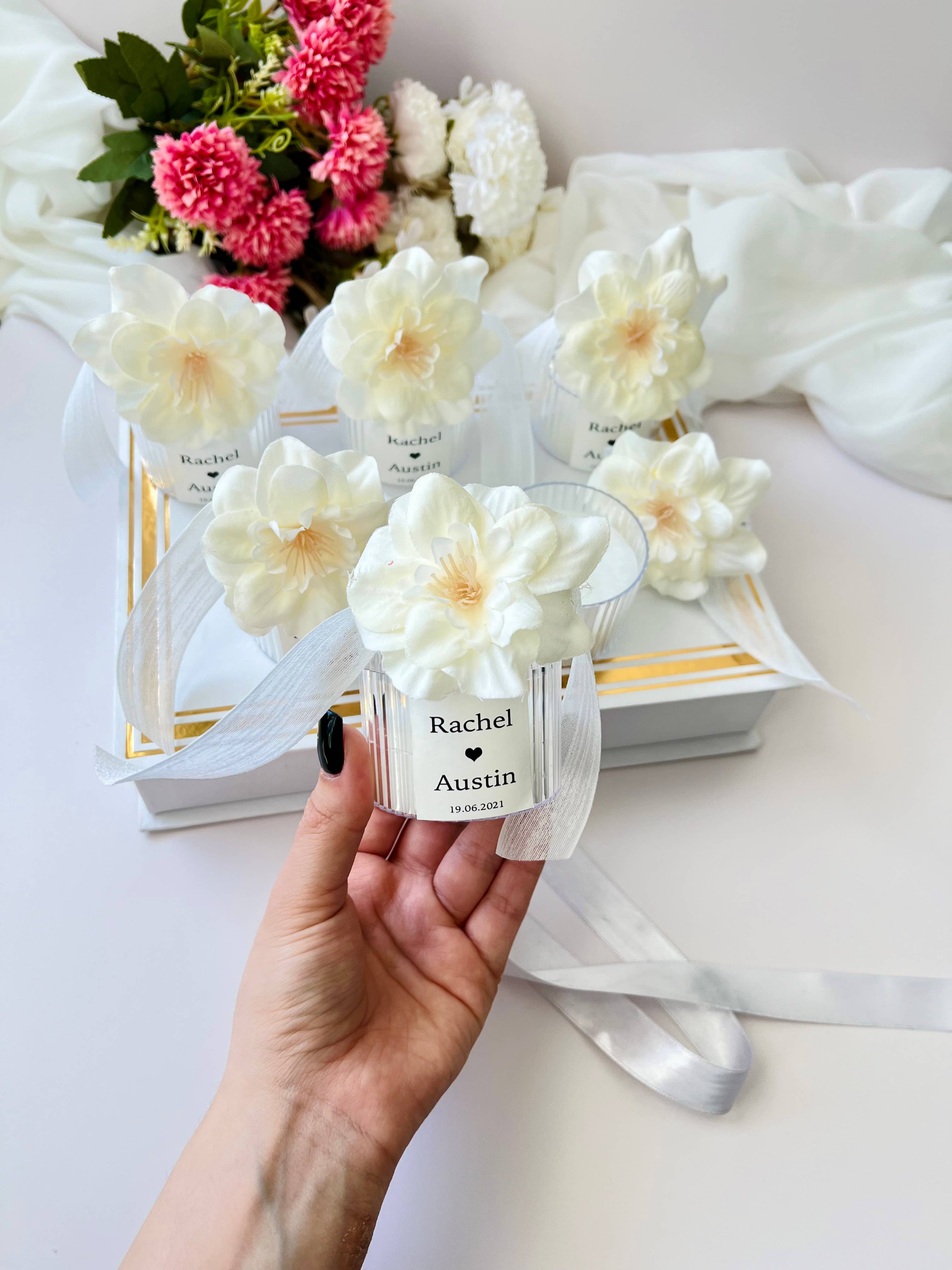 Uniq Favors - Venta al por mayor Regalo para invitados - Regalos de velas personalizados, regalos de velas a granel7