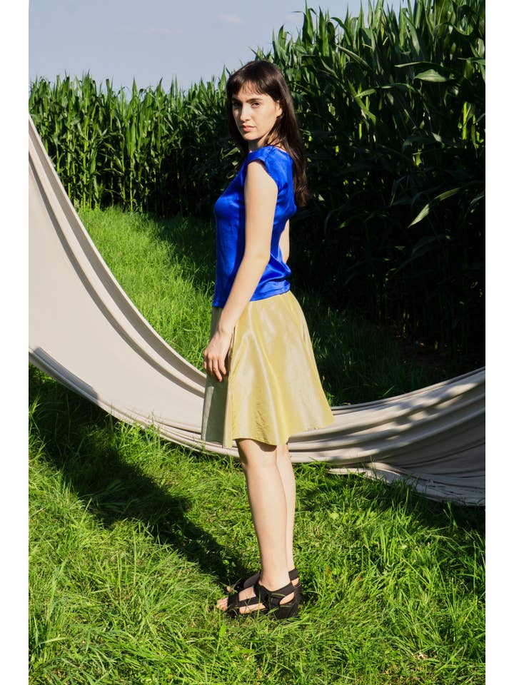 Unatura - Venta al por mayor Blusa - Mujer - Top SoBlu Crepé Satén Seda Orgánica