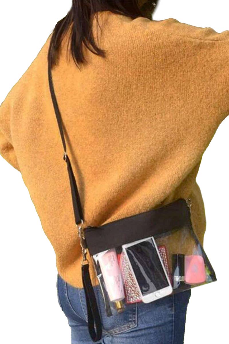 Transparent Clear Durable Pvc Crossbody Clutch Bag for wholesale on Faire3