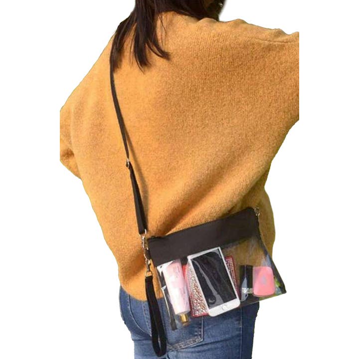 Transparent Clear Durable Pvc Crossbody Clutch Bag for wholesale on Faire3