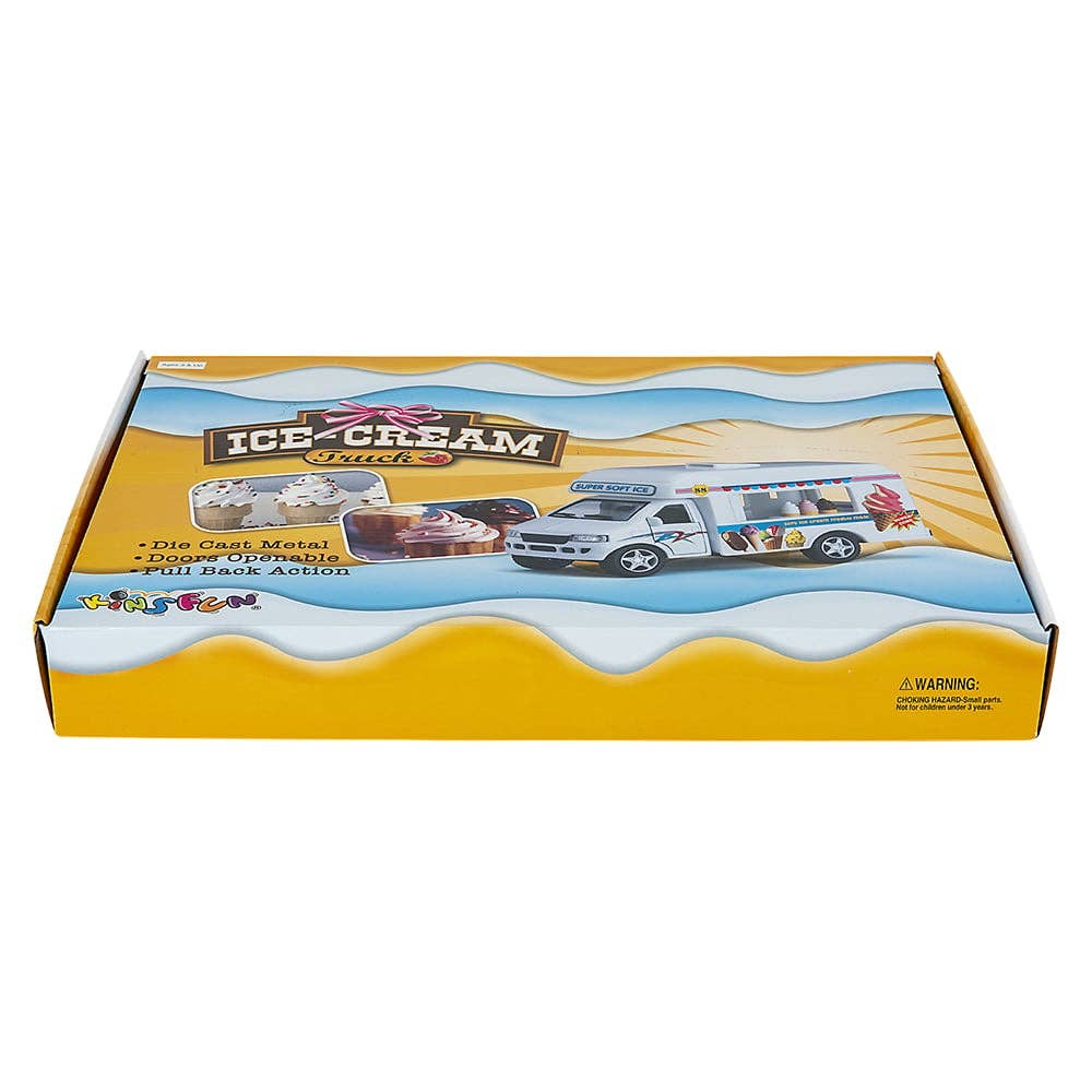 La Luna Bella - Toys - Wholesale Toy Car/Truck - Kids - 5" DIE-CAST PULL BACK ICE CREAM TRUCK LLB Car Toys4