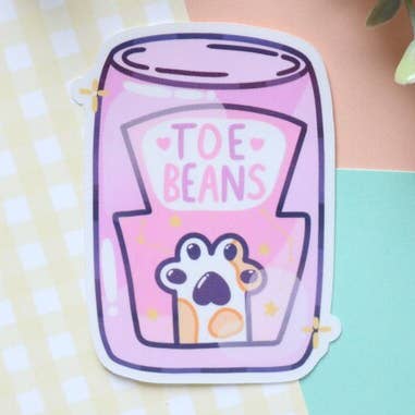 Autocolante Kawaii Gato por atacado de Chibi Cheeks Co