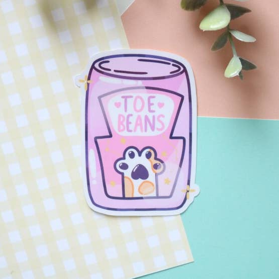 Autocolante Kawaii Gato por atacado de Chibi Cheeks Co