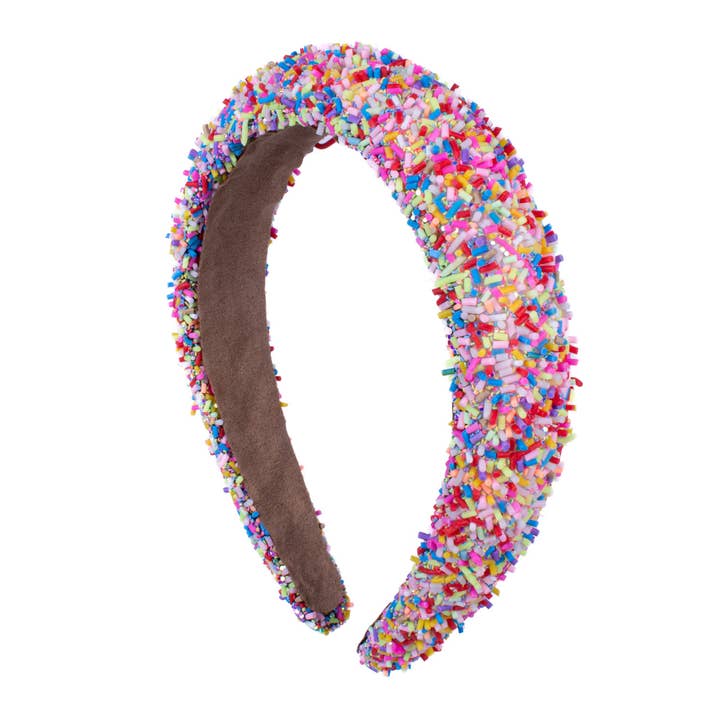 Selini New York - Wholesale Fashion Headband - Women's - Multi-Color Sprinkle Padded Headband-PHB1053