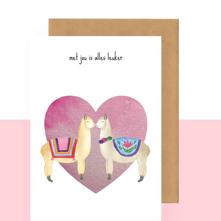 Cartão postal - tudo fica mais divertido com você por atacado de Studio Bertha