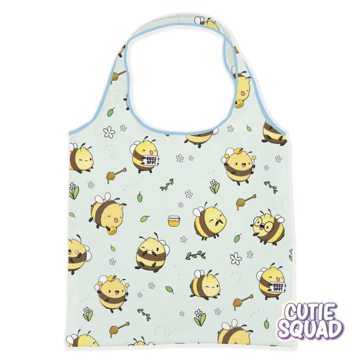 Bienen | Wiederverwendbare faltbare Einkaufstasche für den Großhandel von CutieSquad