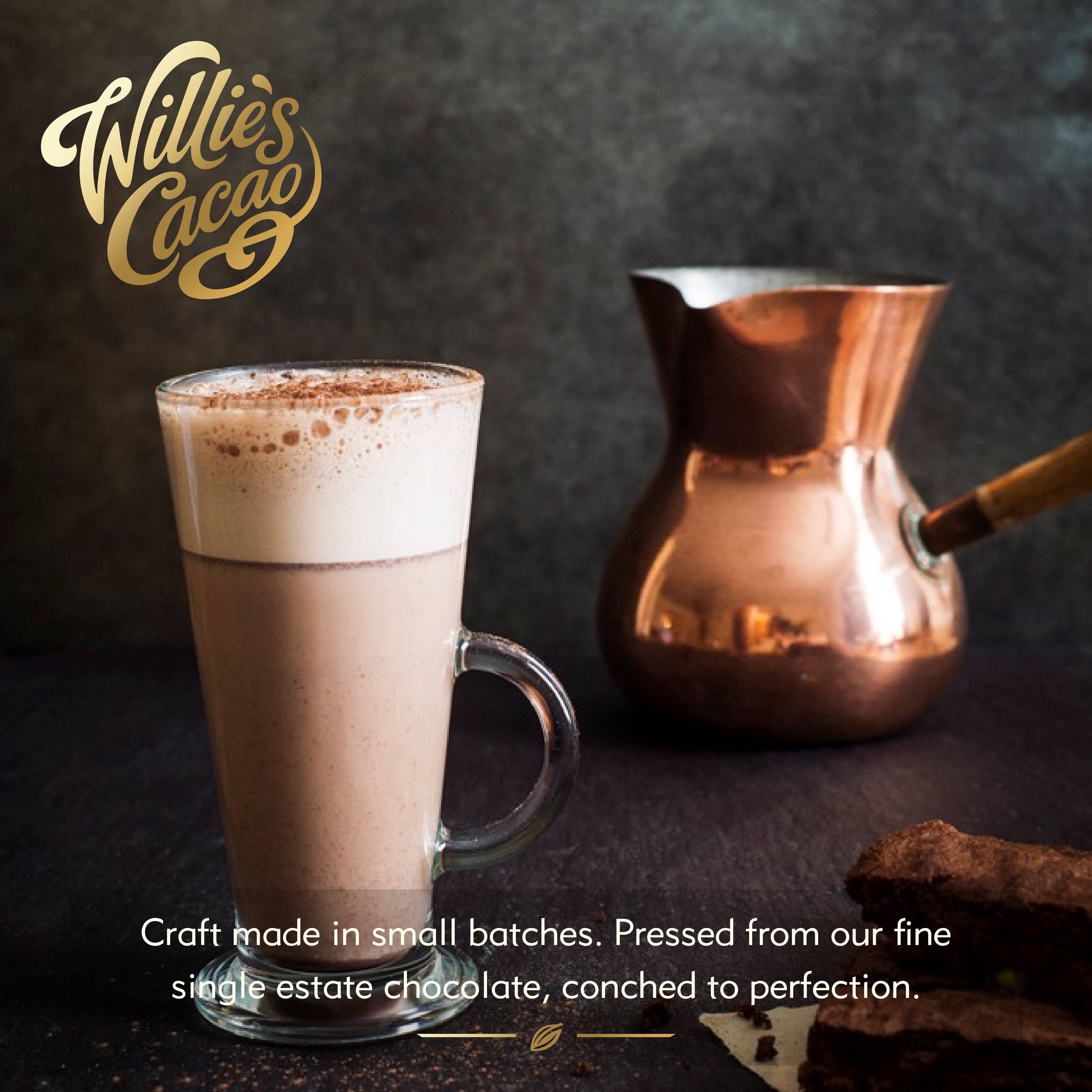 Willie's Cacao - Wholesale Hot Cocoa Mix/Kit - Hot Chocolate. Rich, dark & smooth. 52% cocoa. Vegan. 250g2