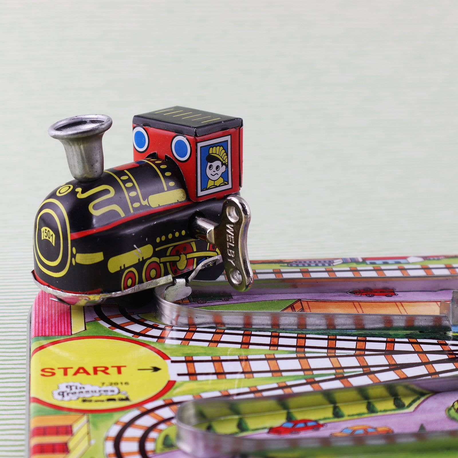 Tribal Trade GmbH - Wholesale Toy Set - Kids - Tin toy playtrack modern train set with locomotive sheet6