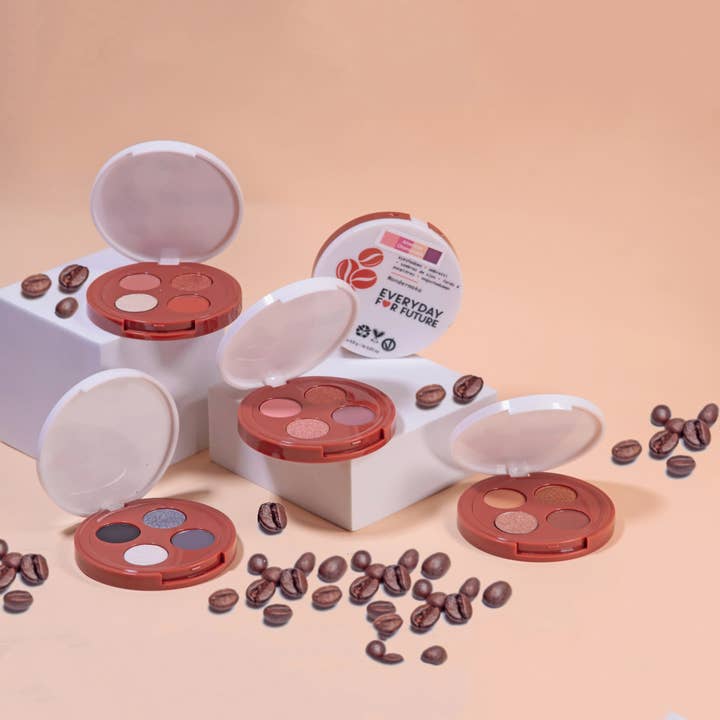 Coffee Eyeshadow Palette, Blendable & Pigmented, Natural for wholesale by Everyday For Future USA