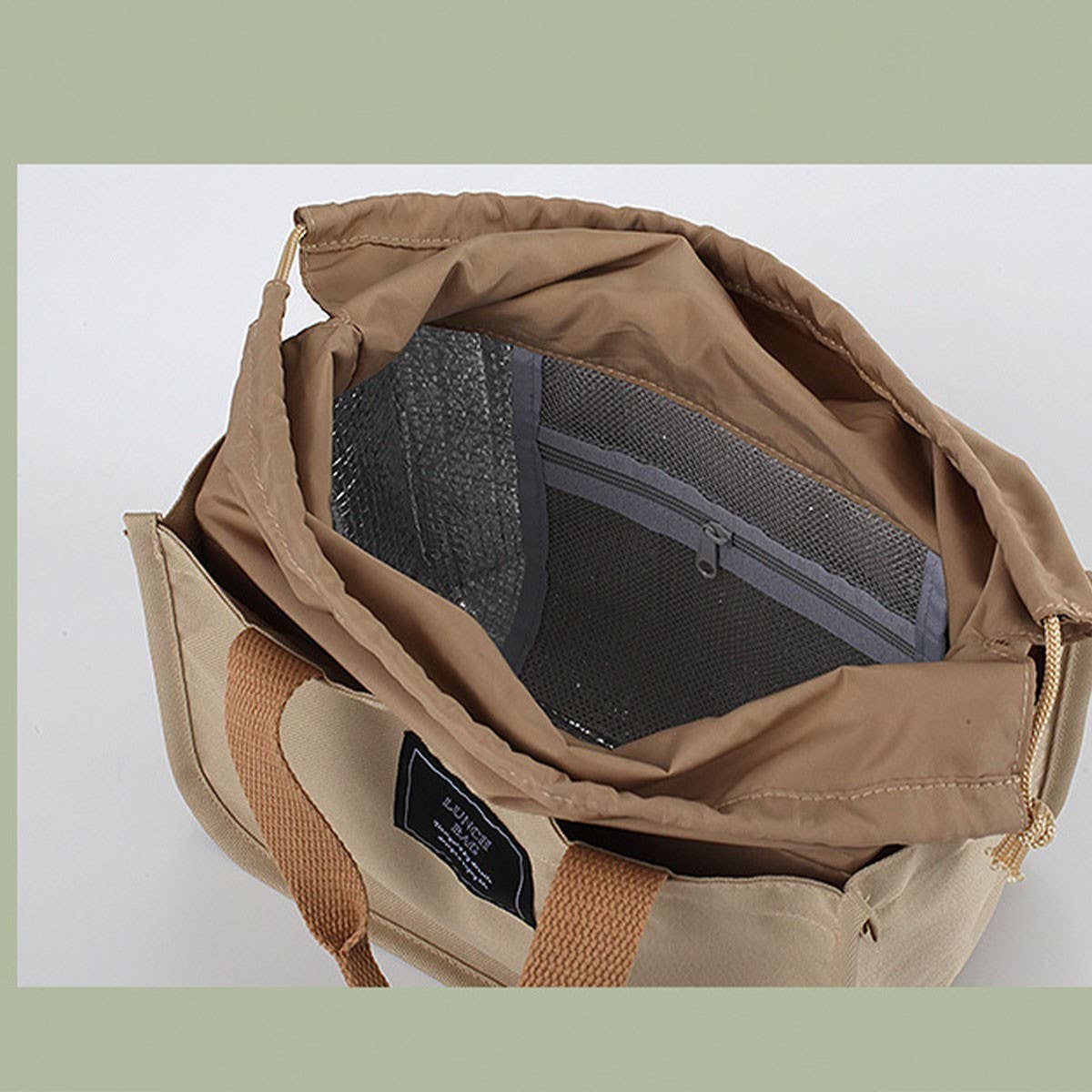 ACCITY - Wholesale Lunch Bag/Box - CASUAL PICNIC INSULATED DOUBLE LAYER BENTO BAG_CWAB18245