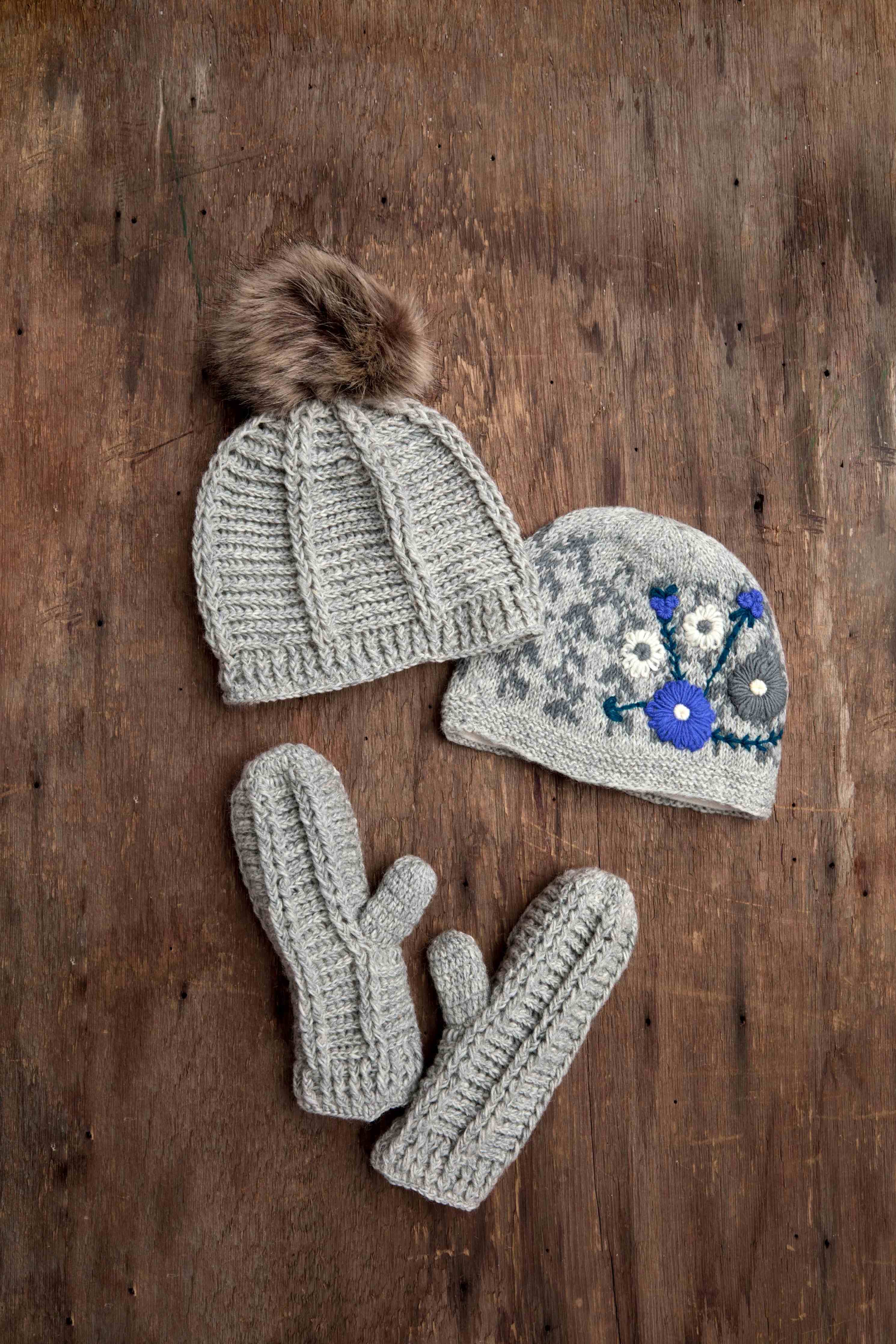 By Many Hands – wholesale Mittens – Women's – Brecken Pumice Crochet Mittens2