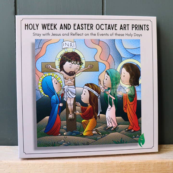 Holy Week and Easter Octave Prints for wholesale by Catholic Sprouts LLC