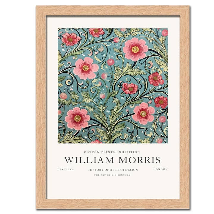 Cuadro enmarcado de 11 x 8 pulgadas con diseño William Morris 2654 para venta al por mayor de Gator cards