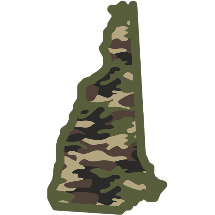 Nahamsha Gifts - Wholesale Sticker - New Hampshire Camo Sticker