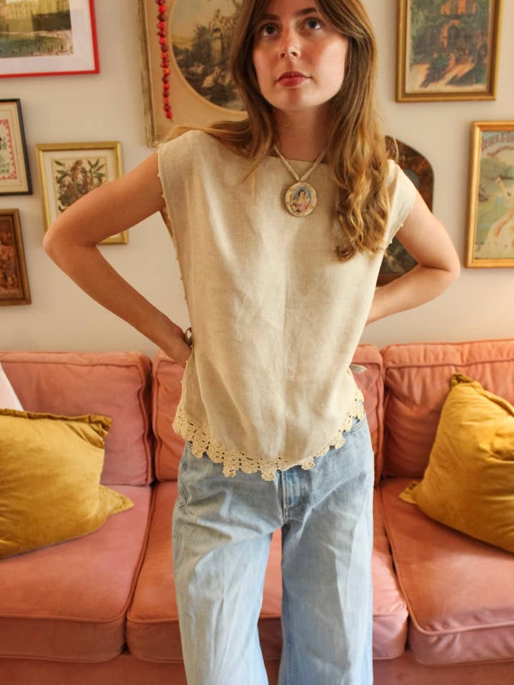 Soleil et Amis - Wholesale Blouse - Women's - the Florence top - Handmade Upcycled Tank top19