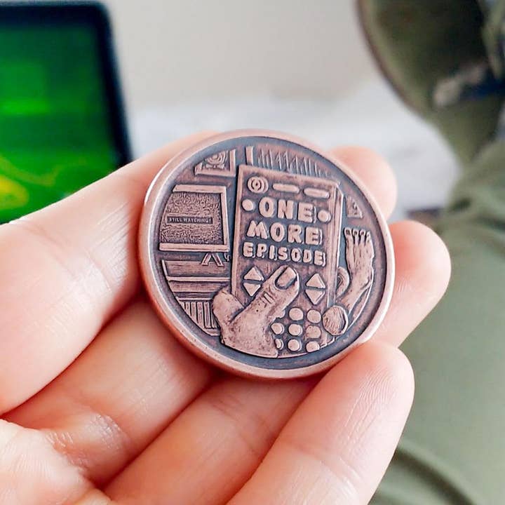 Shire Post Mint - Wholesale Keepsake Coin/Token - One More Episode / Go to Bed Decision Maker Coin3