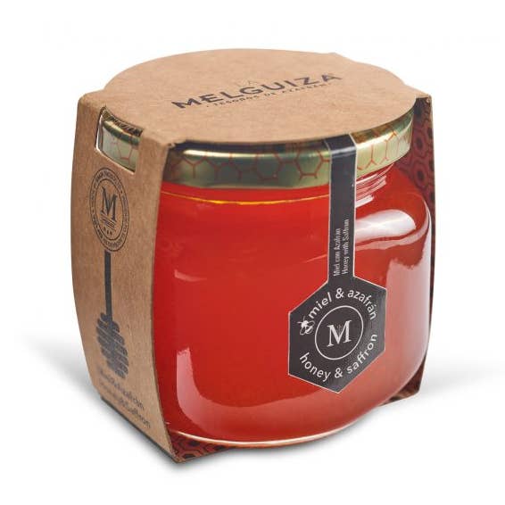 Reiner Orangenblütenhonig mit La Mancha PDO Safran für den Großhandel von Azafranes La Melguiza
