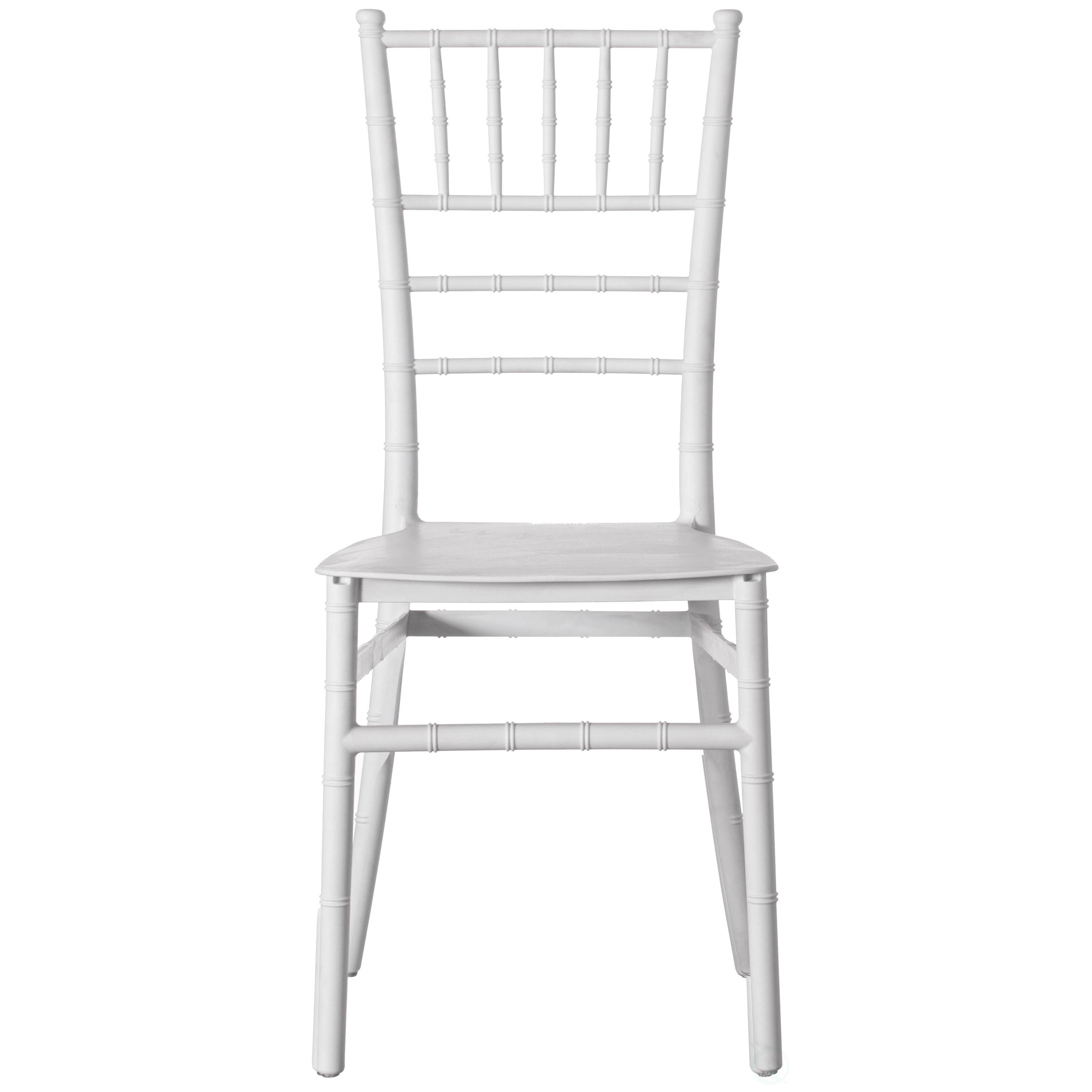Quickway Imports - Vente Chaises - Chaise de salle à manger empilable Chiavari moderne blanche0