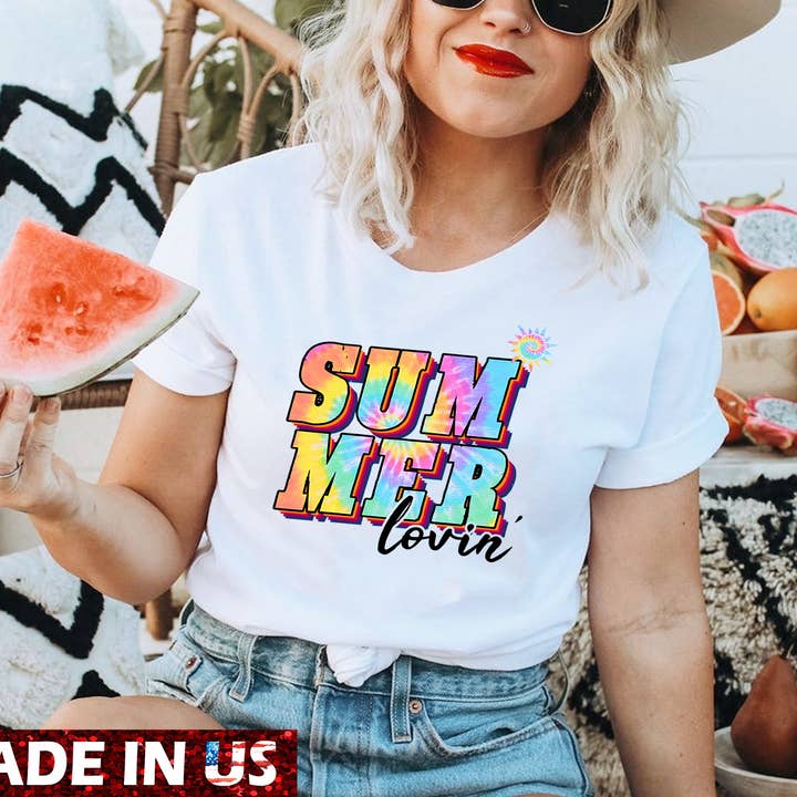 Tie Dye Summer Lovin' Shirt, Summer Life Shirt, Beach Shirt for wholesale by ShopLukeGifts