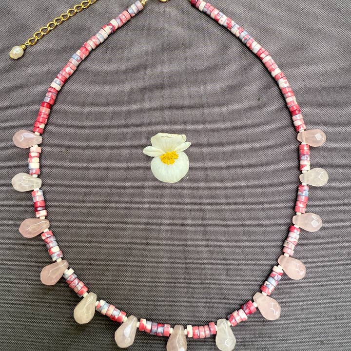 XTRA by Stacey - Wholesale Beaded/Pearl Necklace - The Pink Tide Necklace5