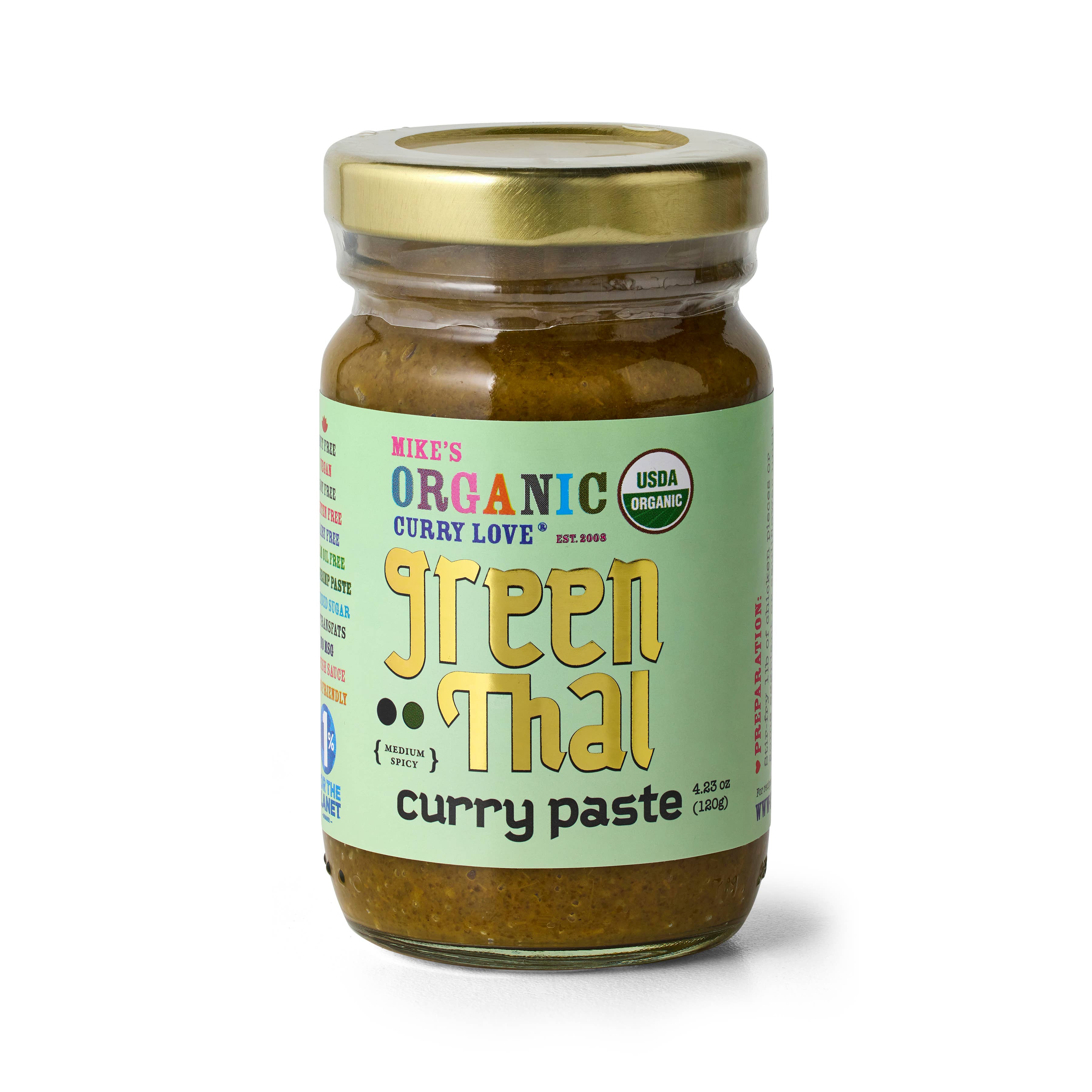 Mike's Organic Curry Love - Wholesale Chili Paste - Green Thai Curry Paste ORGANIC1