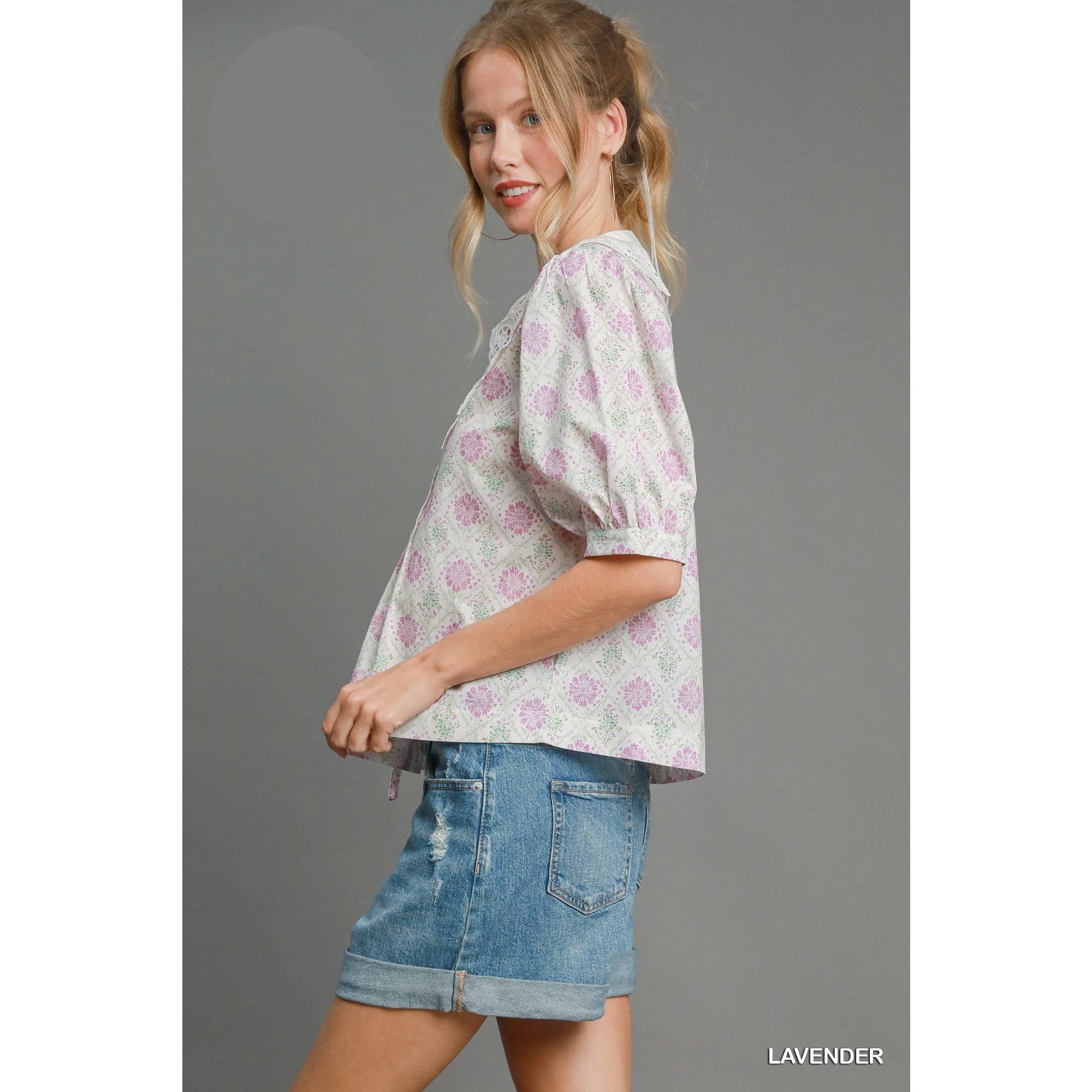 STYLE USA - Wholesale Tunic - Women's - Floral Print Top 1