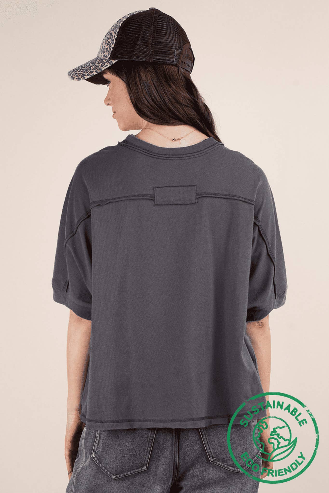 VERY J - Venta al por mayor Jersey corto de punto - Mujer - Top de punto cómodo ecológico crop oversize12