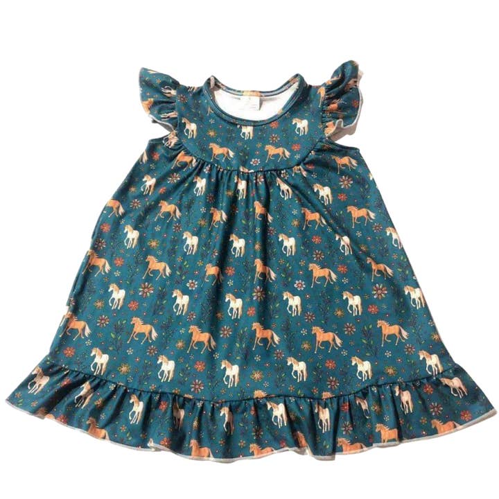 Horses Girls Dress for wholesale by Yourself Expression