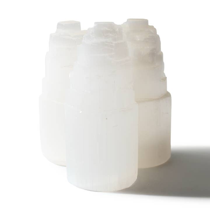 Selenite Tower - Small - 3 Pack for wholesale by Stonebridge Imports