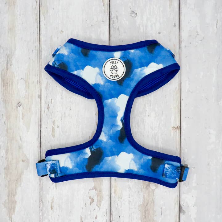 Jolly Hound - Wholesale Pet Harness - Dog - Navy Watercolour Dog Harness