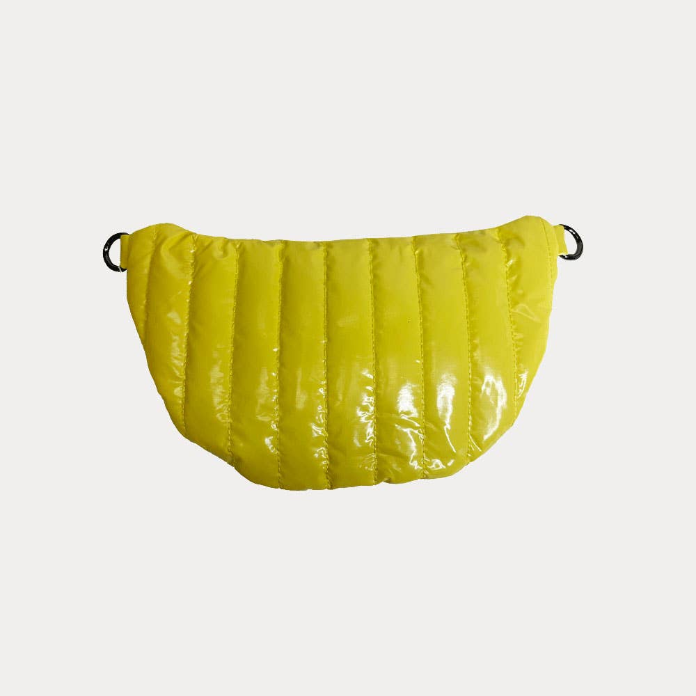 AHDORNED - Wholesale Belt Bag - Women's - Reese Quilted Sling/Waist Bag w/Black Resin Chain & 2" Solid32