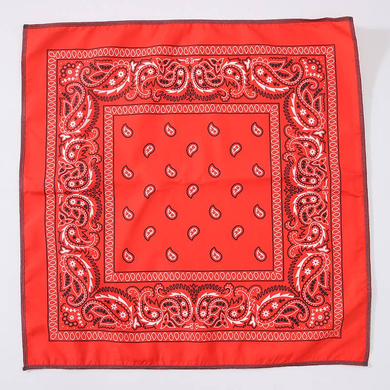 MKS America - Wholesale Bandana - Women's - Floral Bandana Head Wrap Kerchief Square Scarf10