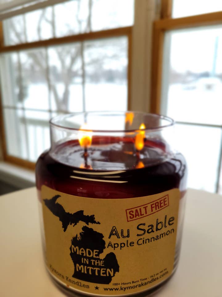 Large Kylie Jar Candle - Au Sable Apple Cinnamon for wholesale by Kymora Kandles