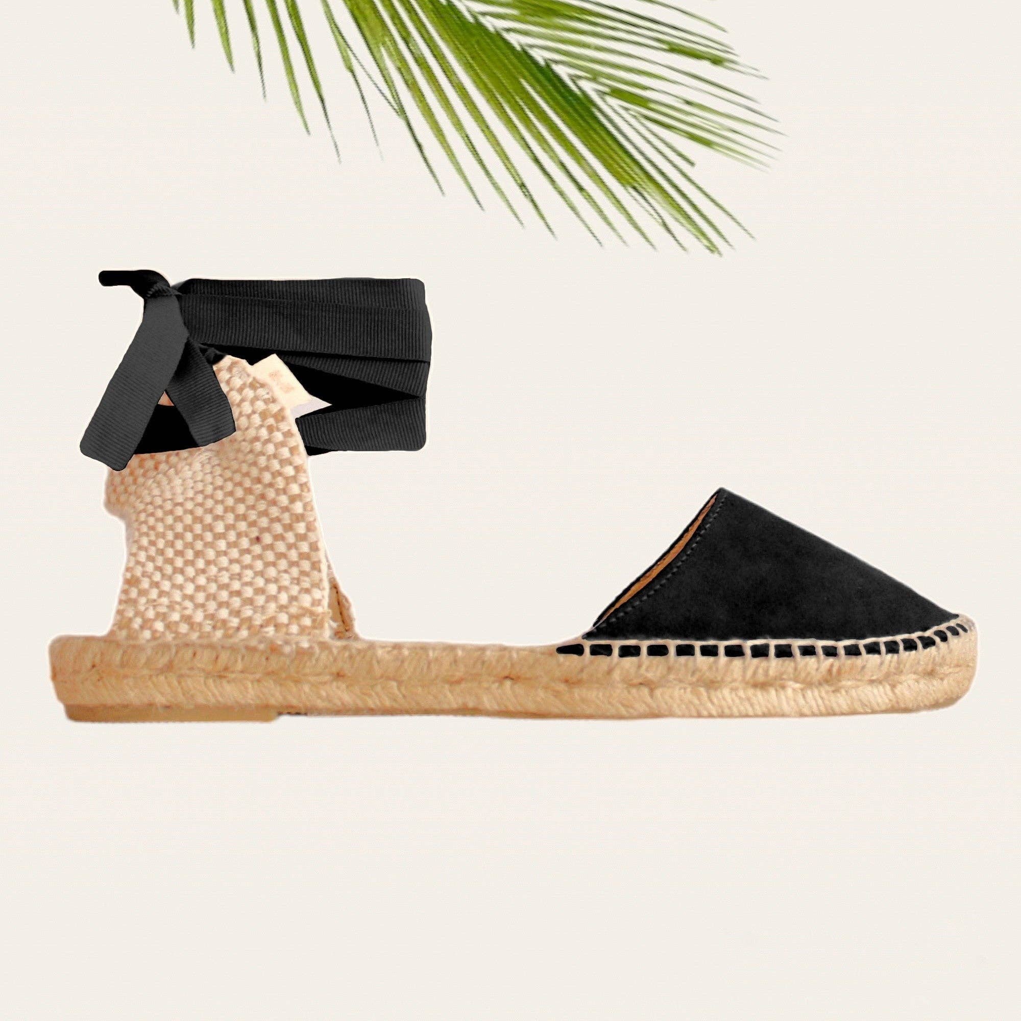 Las Mediterraneas - Wholesale Sandals - Women's - Flat suede espadrilles for women - Size 35 to 455