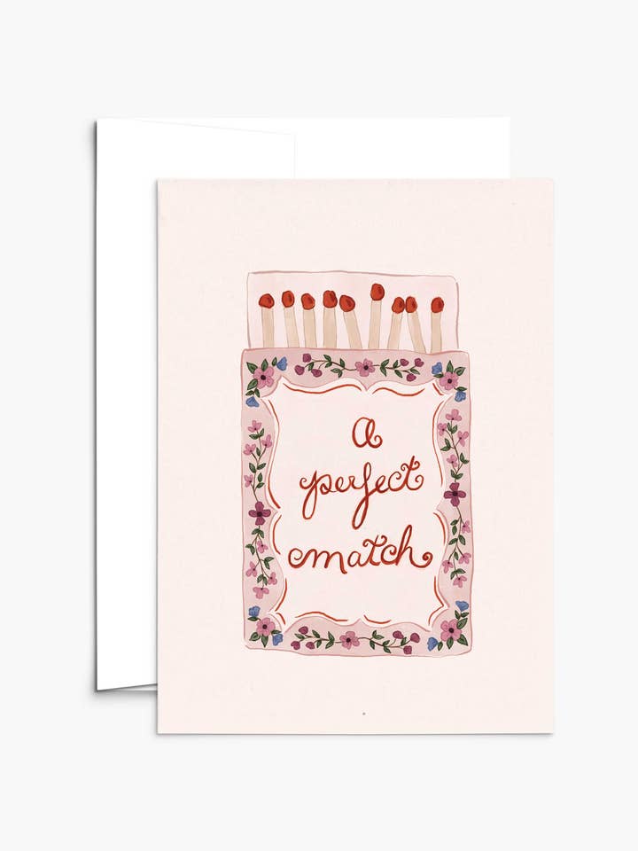 Perfect Match Greeting Card for wholesale by Mimi & August