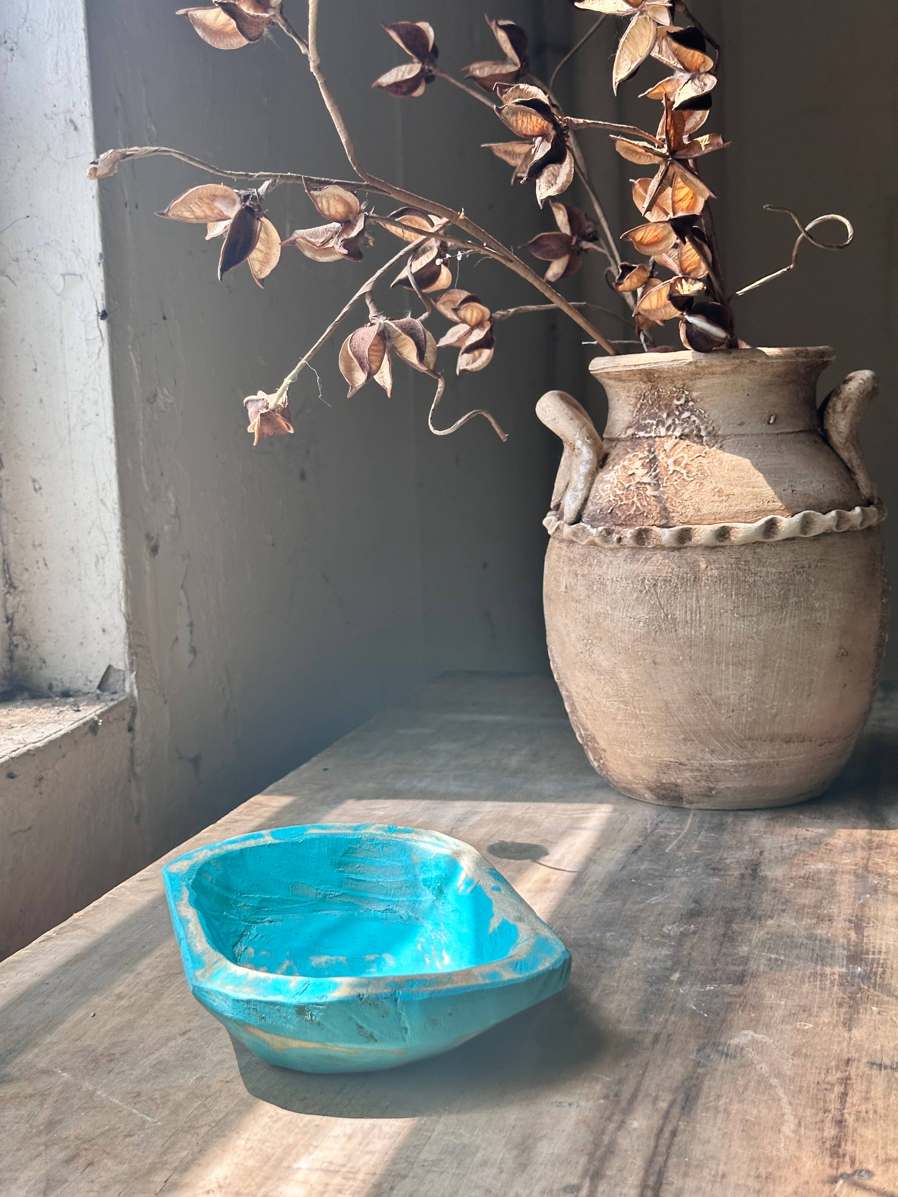 Stash Style - Wholesale Decorative Plate/Dish/Bowl - Hand Carved Wooden Bowl 5