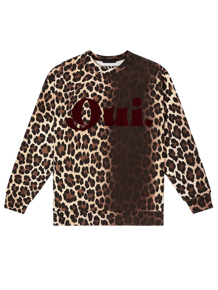 Suéter Leopardo Oui Burdeos Terciopelo para venta al por mayor de PINNED by K