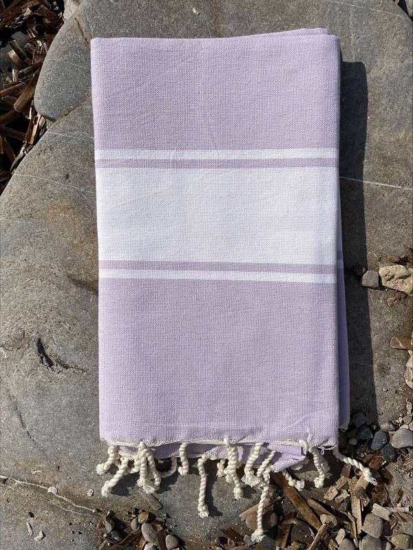 SoBeach - Wholesale Swim Cover Up - Women's - Lilac tradi fouta, Recycled cotton beach towel 200x100cm2