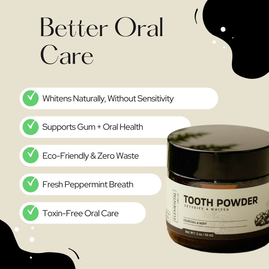 Elemental Wellness | Soap & Toxin-Free Living – wholesale Toothpaste – Whitening Tooth Powder | Charcoal Tooth Powder | Mint Flavor3