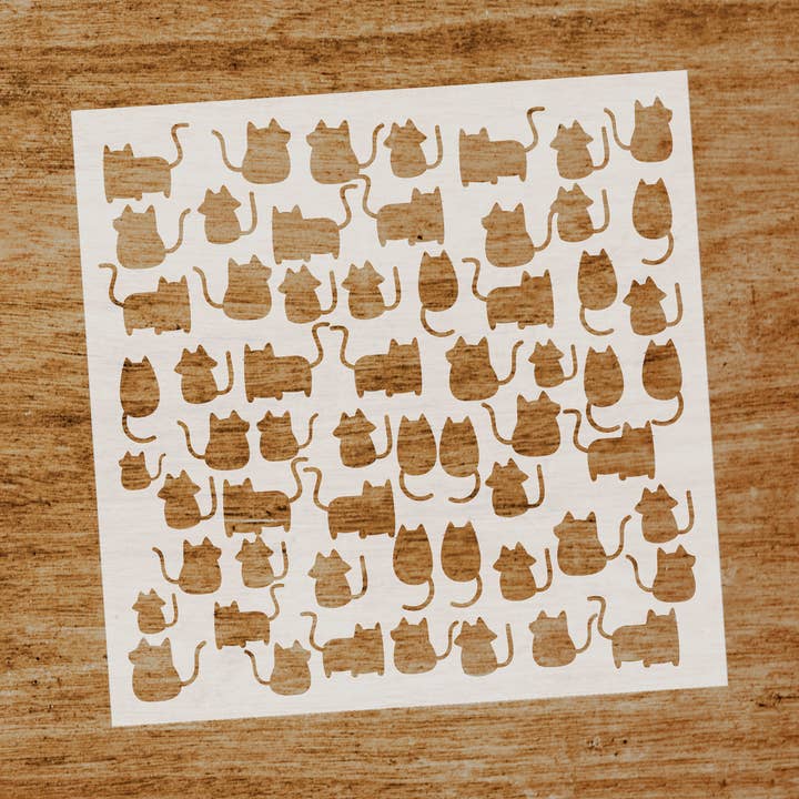 Stencil Kittens for wholesale by Evyre Scrapbooking