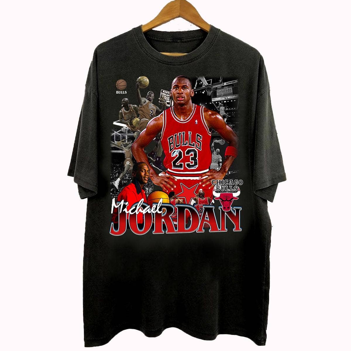 TheKingShirt - Wholesale Graphic Sweatshirt - Women's - Vintage 90s Michael Jordan Basketball Unisex T-Shirt0