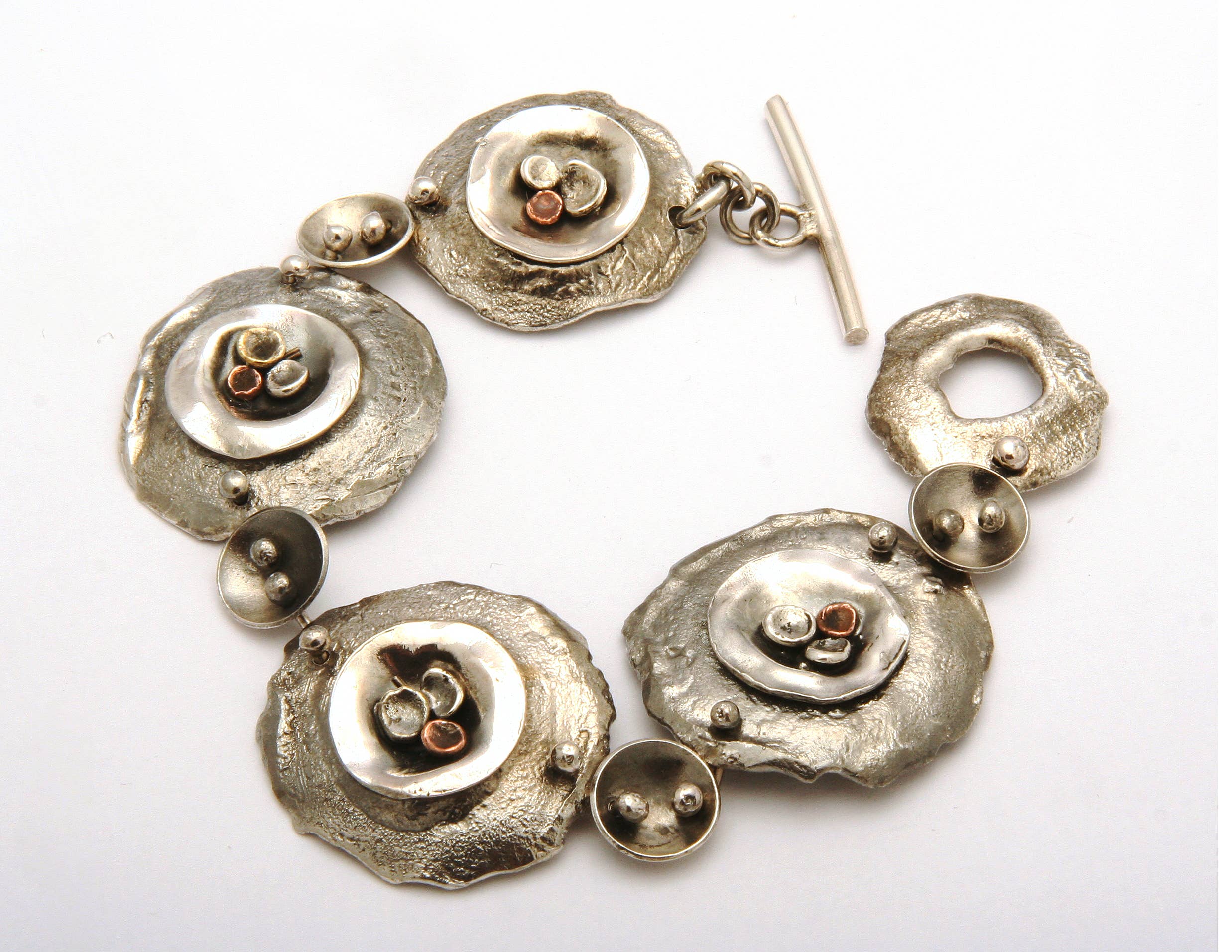 Tamara Kelly Designs - Wholesale Link & Chain Bracelet - Seaside Serenity Sterling Silver Pebble Link Bracelet1